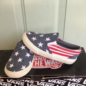 Starts & Stripes/American Flag Toddler Slip On